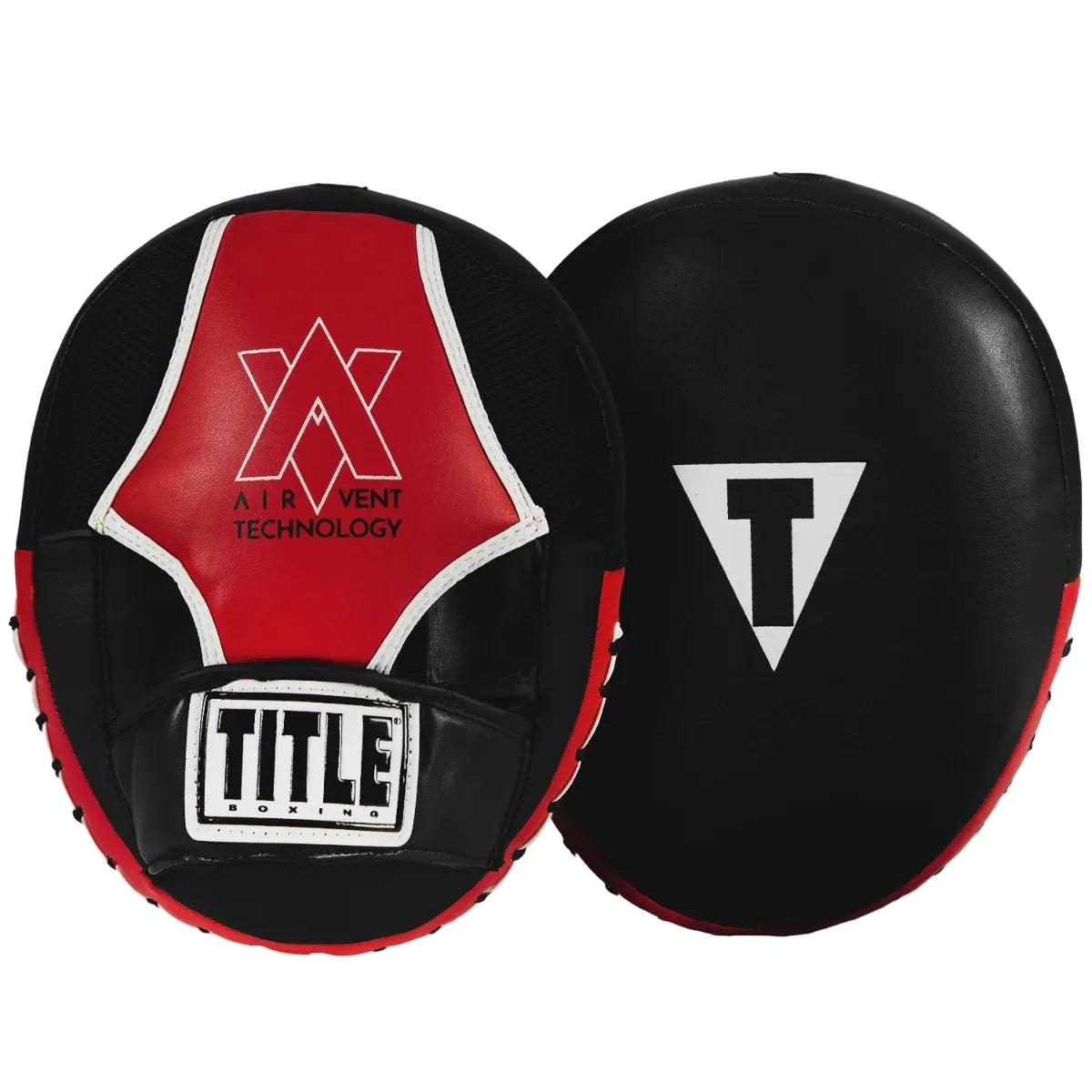 TITLE FOCUS MITTS AIR VENT TECHNOLOGY BLACK/RED