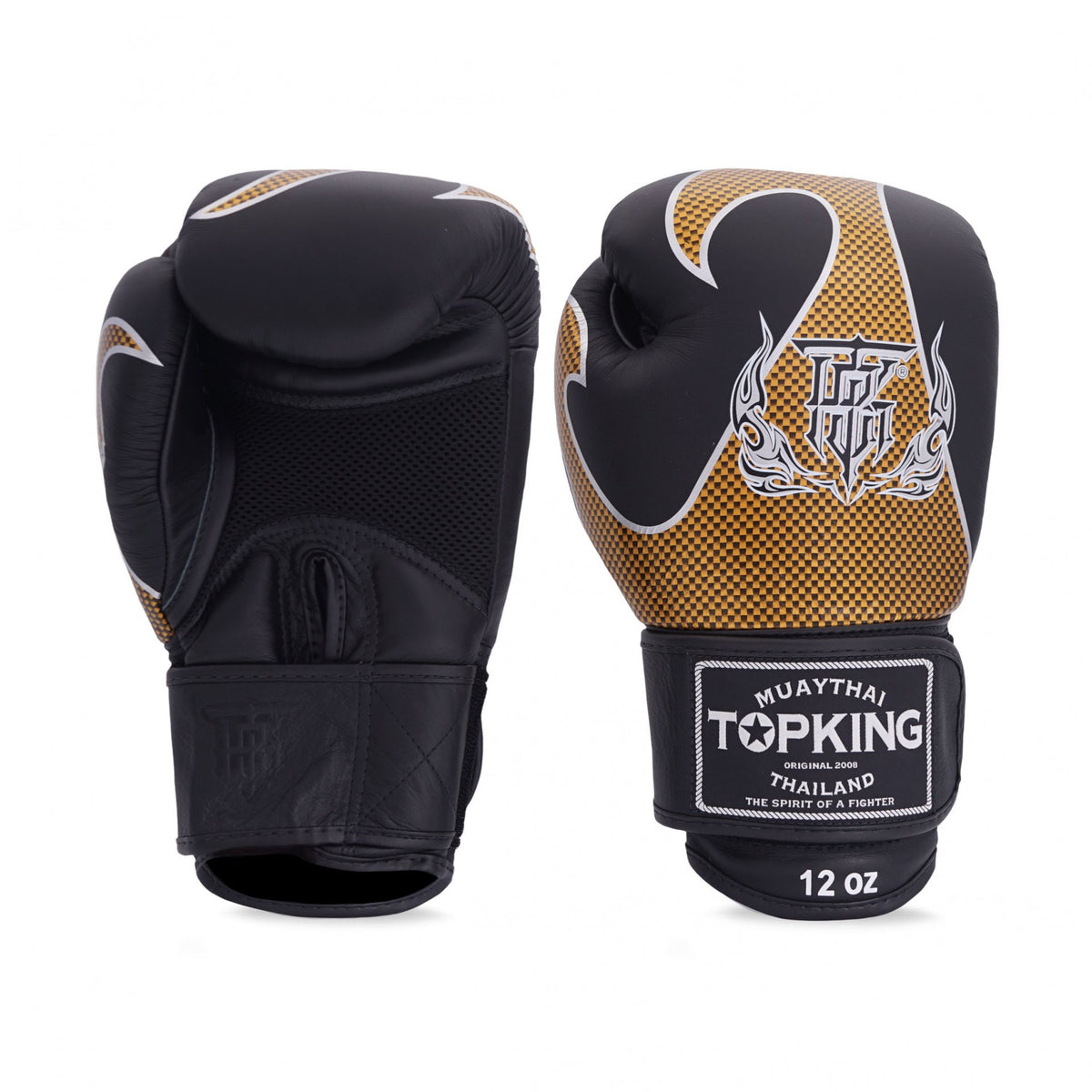 TOP KING GLOVES MUAY THAI FANCY EMPOWER BLACK/GOLD