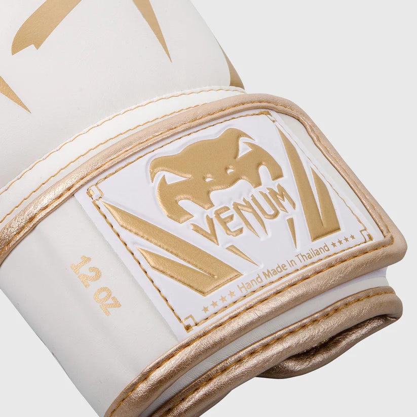 VENUM GLOVES ELITE BOXING H&L WHITE / GOLD 