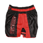 VICTORY MUAY THAI SHORTS CARBON BLACK/RED