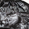 VICTORY MUAY THAI SHORTS CAMO BLACK/GREY