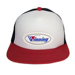 WINNING HAT LOGO TRUCKER CAP NAVY/RED/WHITE