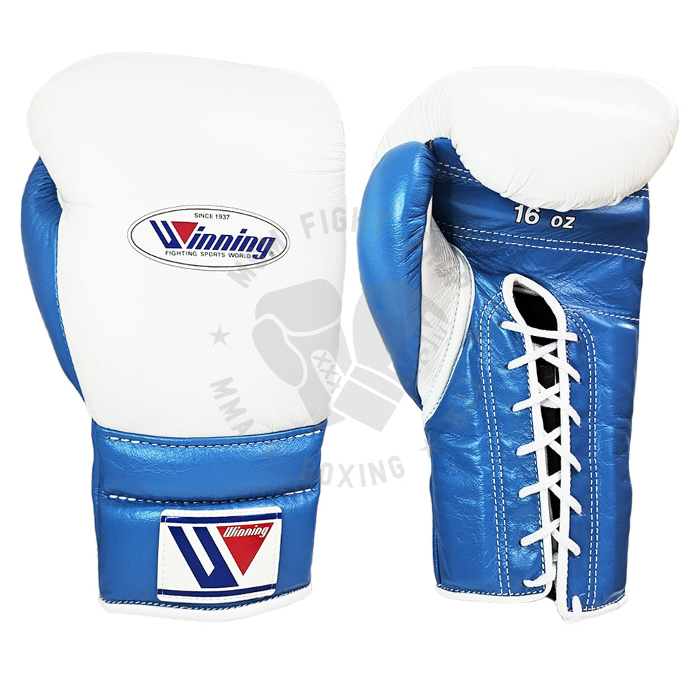 WINNING GLOVES CUSTOM LACE WHITE/SKY BLUE