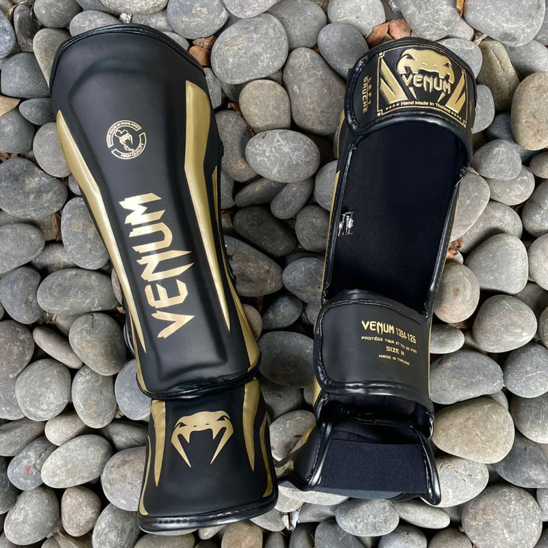 VENUM SHINGUARDS ELITE BLACK/GOLD