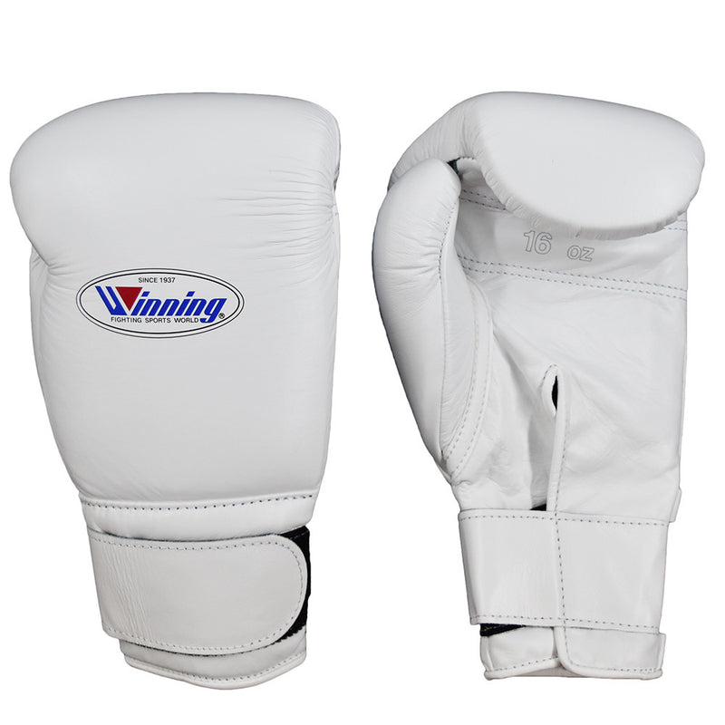 WINNING GLOVES VELCRO BOXING WHITE - MSM FIGHT SHOP