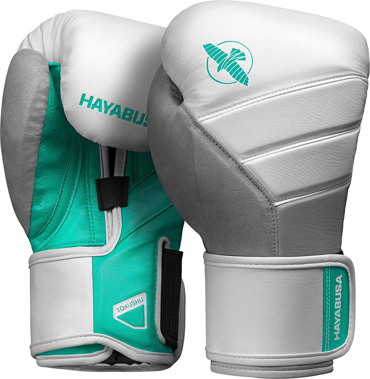 HAYABUSA GLOVES BOXING T3 WHITE/TEAL - MSM FIGHT SHOP