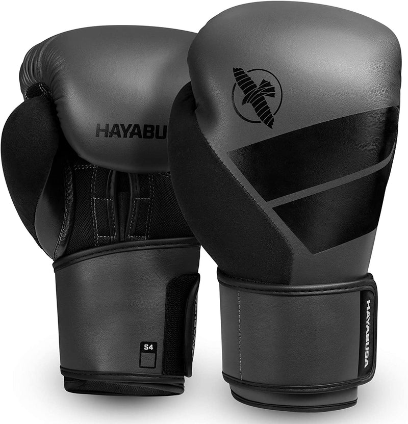 HAYABUSA GLOVES S4 BOXING GLOVES - CHARCOAL/BLACK