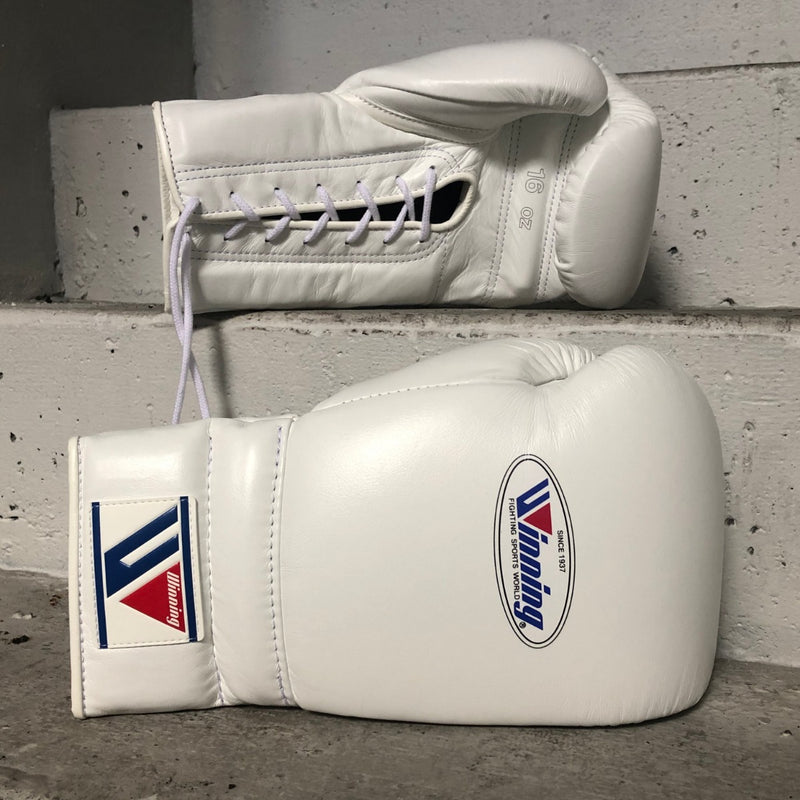 WINNING GLOVES LACE BOXING WHITE