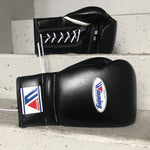 WINNING GLOVES LACE BOXING BLACK
