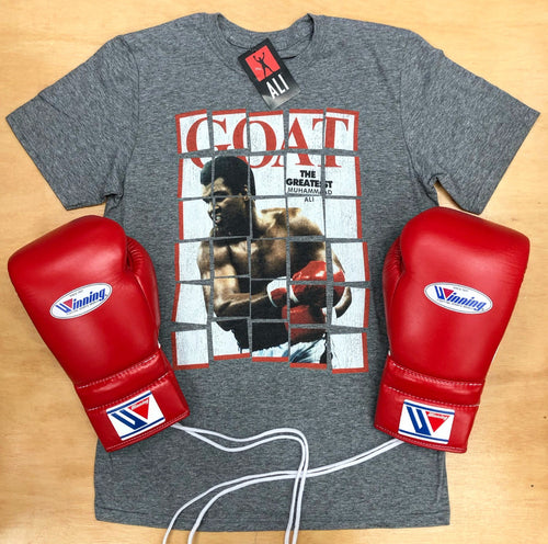 MUHAMMAD ALI SHIRT GOAT TIMES HEATHER GREY