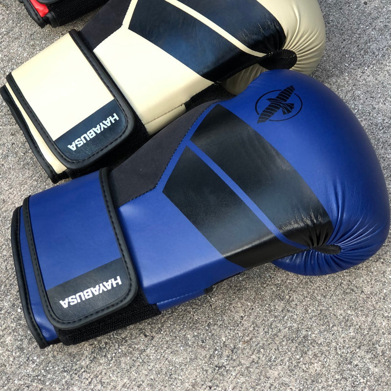 HAYABUSA GLOVES S4 BOXING GLOVES BLUE/BLACK
