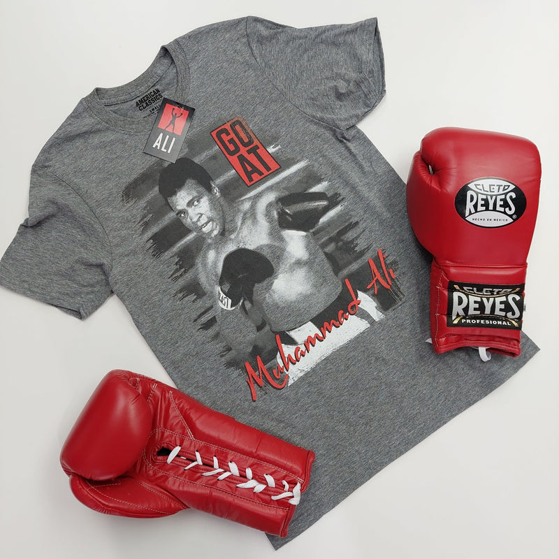 MUHAMMAD ALI SHIRT GOAT JAB HEATHER GREY $26.99