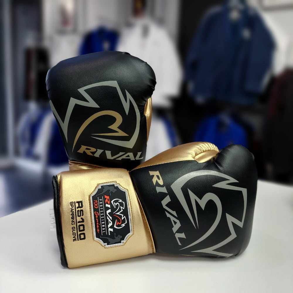 RIVAL GLOVES LACE RS100 LIMITED EDITION BLACK/GOLD | MSM FIGHT SHOP
