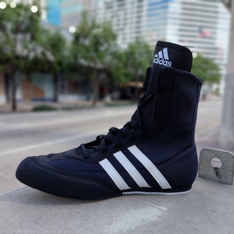 Zapatos de Boxeo Adidas negron con blanco