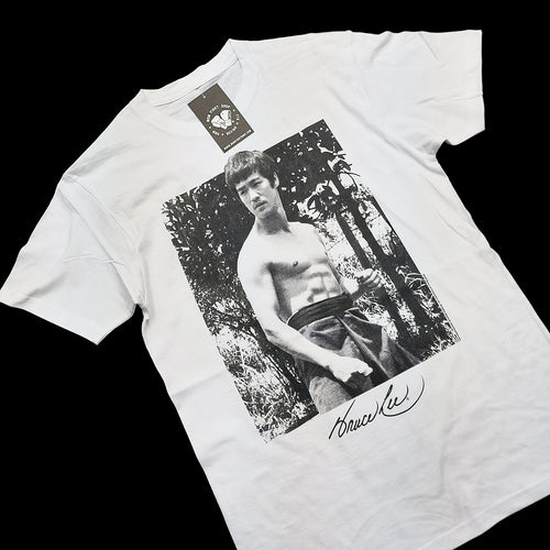BRUCE LEE SHIRT PORTRAIT WHITE/BLACK