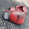 SUPERIOR GLOVES MUAY THAI BOXING LEATHER HOOK & LOOP RED BLOOD