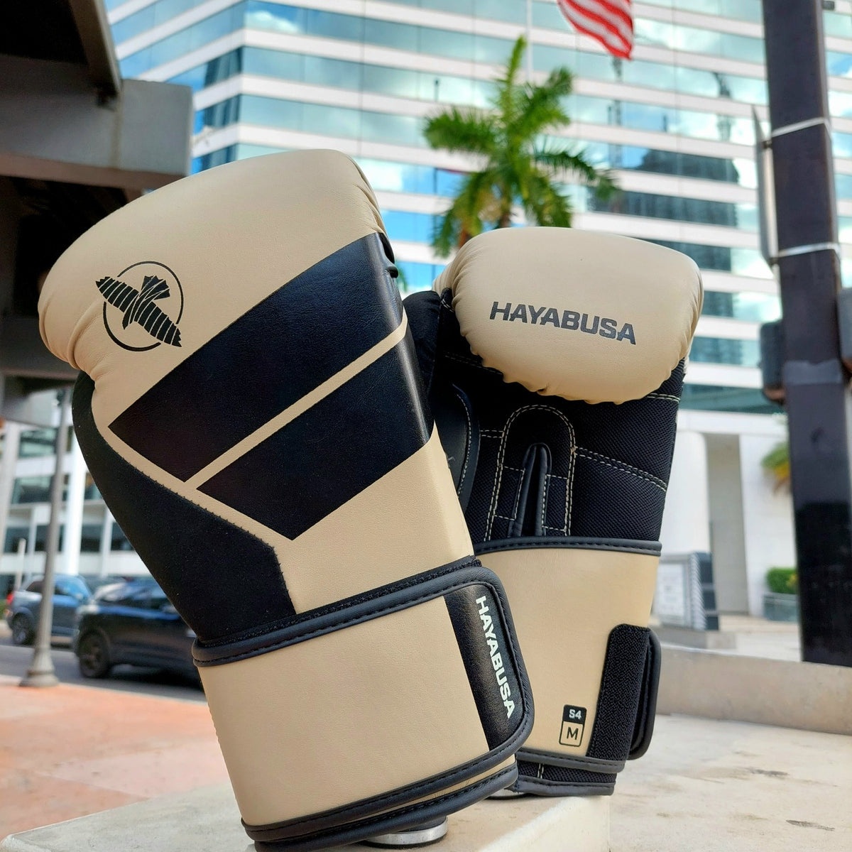 HAYABUSA GLOVES S4 BOXING GLOVES DESERT STORM