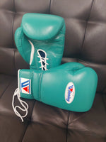 WINNING GLOVES CUSTOM LACE 16OZ GREEN/WHITE