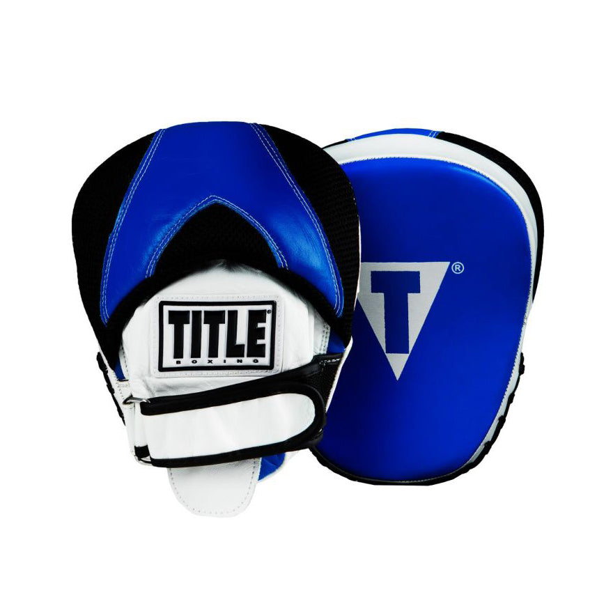 TITLE FOCUS MITTS FLURRY MICRO LEATHER BLUE/WHITE/BLACK – MSM
