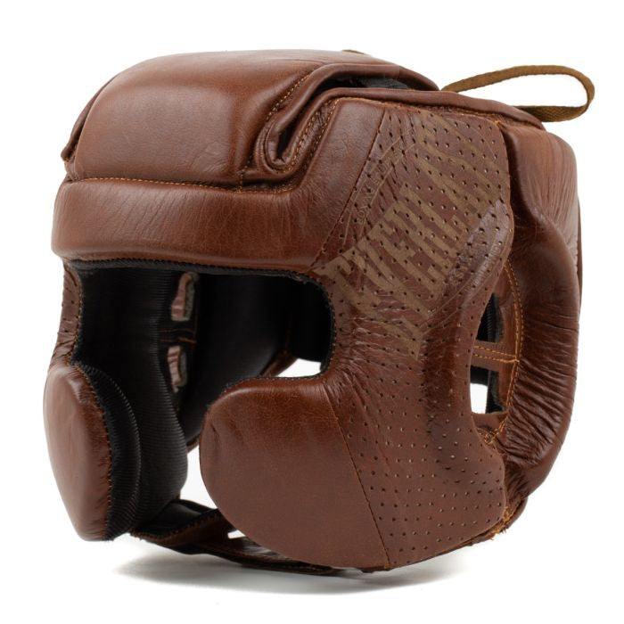 EVERLAST HEADGEAR LEATHER 1910 CHEEK TAN BROWN