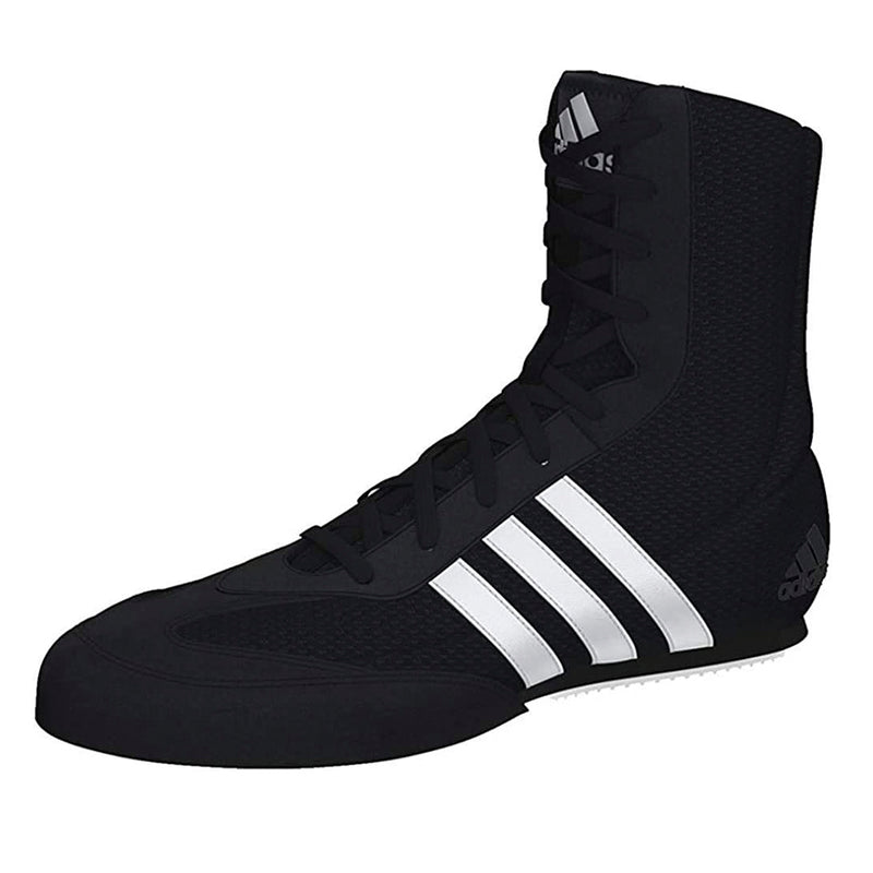 ADIDAS SHOES BOX HOG 2 HIGH TOP - BLACK WHITE