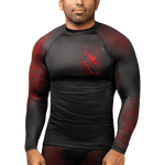 HAYABUSA RASHGUARD GEO L/S BLACK/RED