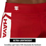 HAYABUSA SHORTS KICKBOXING ICON RED/WHITE