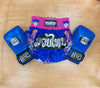 TUFF MUAY THAI SHORTS DRAGON FORCE BLUE/ PINK