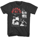 MUHAMMAD ALI SHIRT QUOTE SMOKE GREY