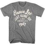 BRUCE LEE SHIRT JKD LOS ANGELOS HEATHER GREY