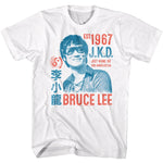 BRUCE LEE SHIRT 1967 JKD WHITE/RED/BLUE