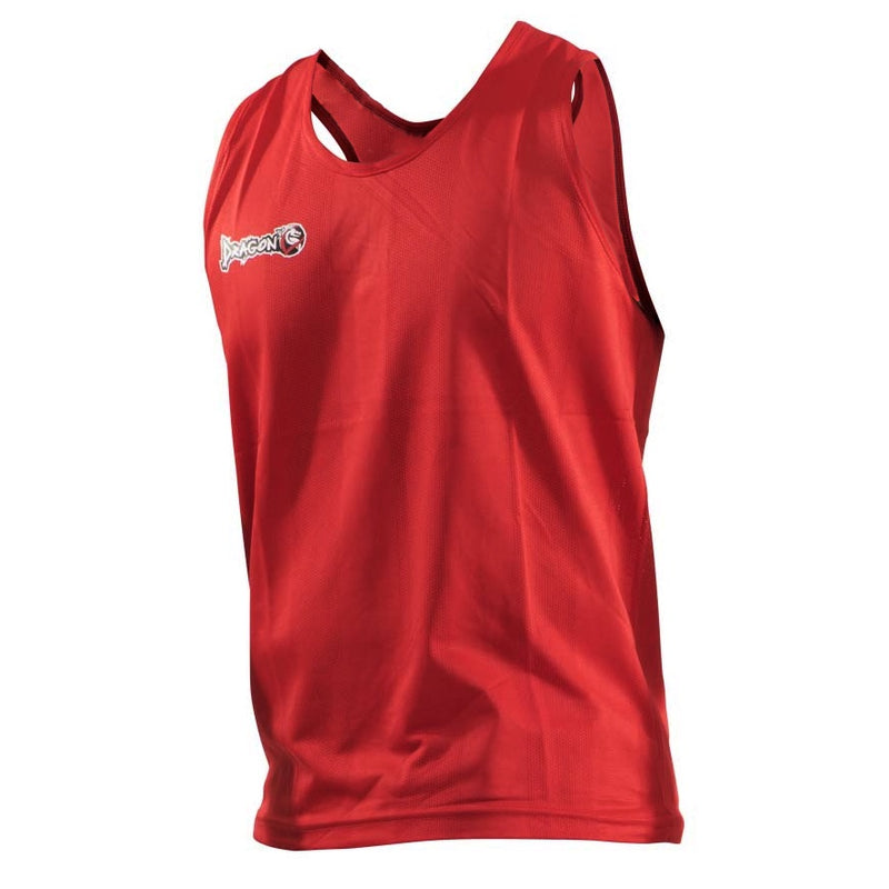 DRAGON BOXING TANK COMPETITION MUSCLE JERSEY RED