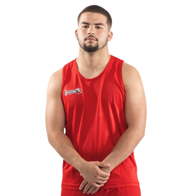 DRAGON BOXING TANK COMPETITION MUSCLE JERSEY RED