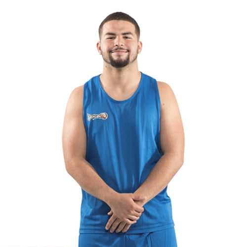 DRAGON BOXING TANK COMPETITION MUSCLE JERSEY BLUE