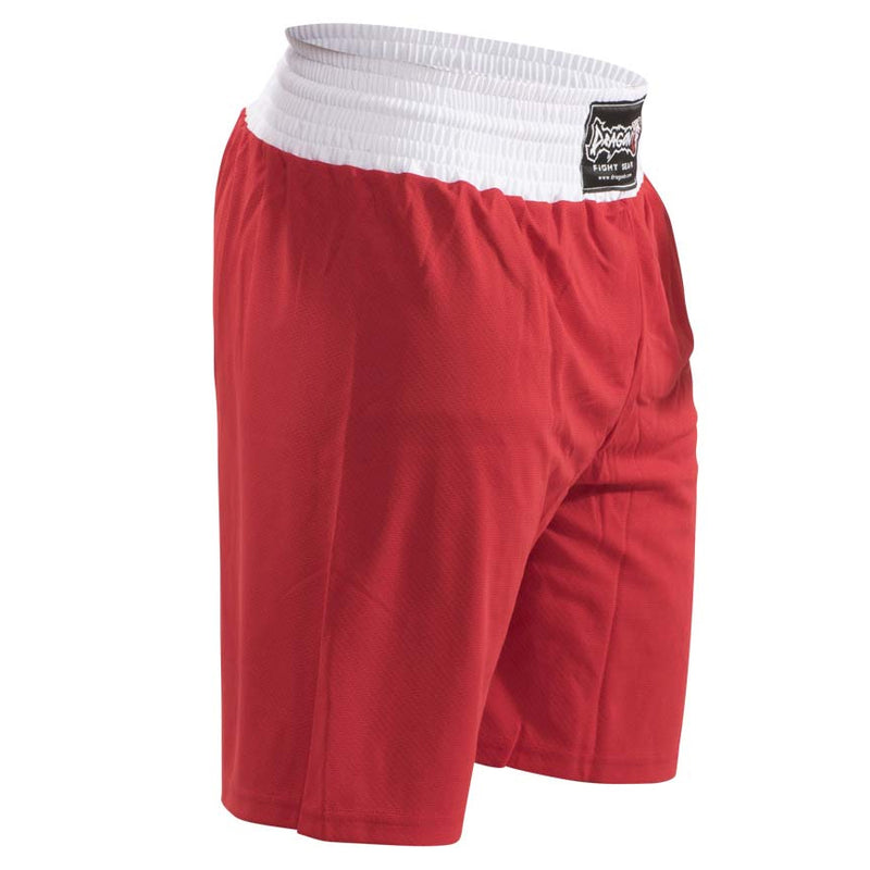 DRAGON BOXING SHORTS COMPETITON TRUNKS RED/WHITE
