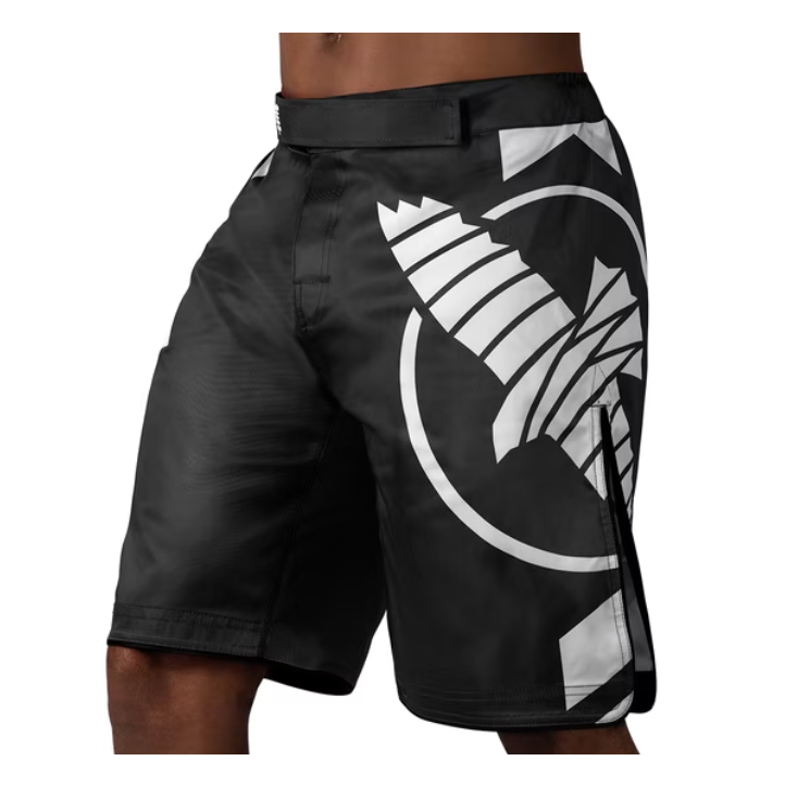 HAYABUSA SHORTS ICON LONG BLACK/WHITE