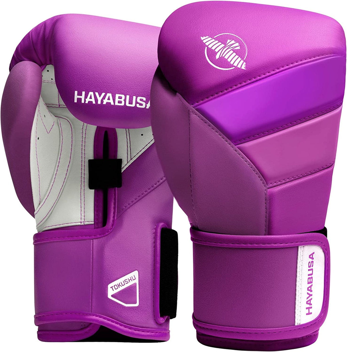 HAYABUSA GLOVES T3 BOXING HOOK AND LOOP NEON PURPLE
