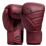 HAYABUSA GLOVES T3 LX HOOK AND LOOP LEATHER BURGUNDY