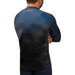 HAYABUSA RASHGUARD GEO L/S BLACK/BLUE