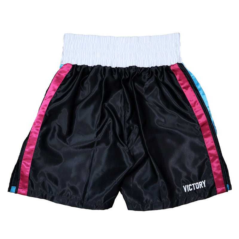 VICTORY BOXING SHORTS MIAMI VICE SERIES BLACK