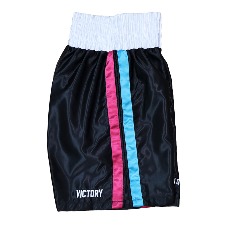 VICTORY BOXING SHORTS MIAMI VICE SERIES BLACK