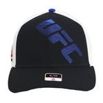 UFC REEBOK HAT BALL CAP OFF WHITE/ BLACK / BLUE