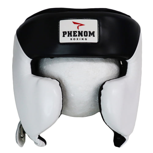 PHENOM BOXING HEADGEAR ELITE SHG200 CHEEK BLACK/WHITE