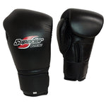 SUPERIOR GLOVES BOXING JAPAN STYLE BLACK HOOK & LOOP