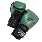 SUPERIOR GLOVES SUPER SAFETY SPARRING HOOK & LOOP BLACK/ GREEN