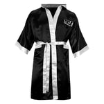 TITLE BOXING ROBE FULL LENGTH BLACK/WHITE