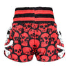 TUFF MUAY THAI SHORTS SKULL RED/BLACK