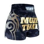 TUFF MUAY THAI SHORTS TIGER CAMO/GOLD