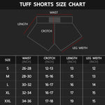 TUFF MUAY THAI SHORTS WAR ELEPHANT WHITE/BLUE