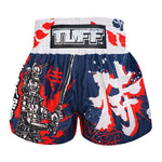 TUFF MUAY THAI SHORTS SAMURAI BLUE/RED/WHITE